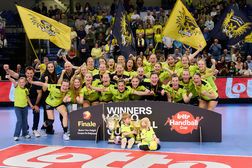 Hubo Handbal en Handbal Sint-Truiden winnaars van de Lotto Handbal Cup bij de heren en dames